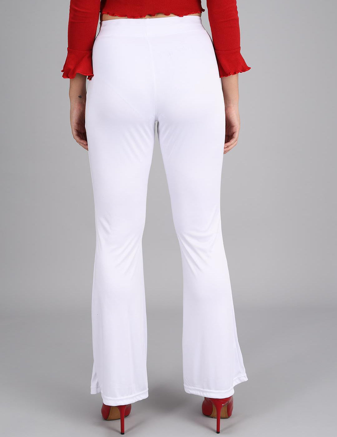 KOTTY Womens Solid Attractive High Rise Pant