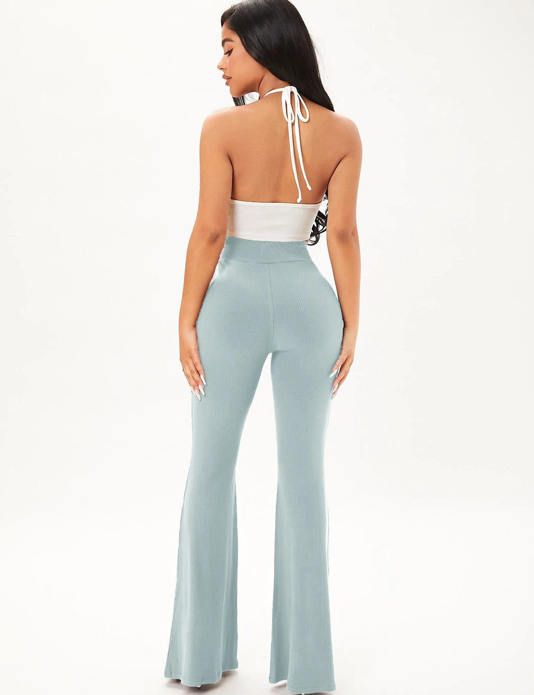 KOTTY Regular Fit Women Light Blue Trousers 