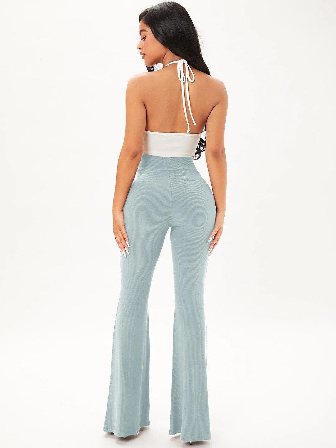 KOTTY Regular Fit Women Light Blue Trousers 