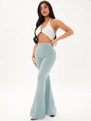 KOTTY Regular Fit Women Light Blue Trousers 