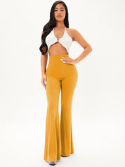KOTTY Regular Fit Women Yellow Trousers 