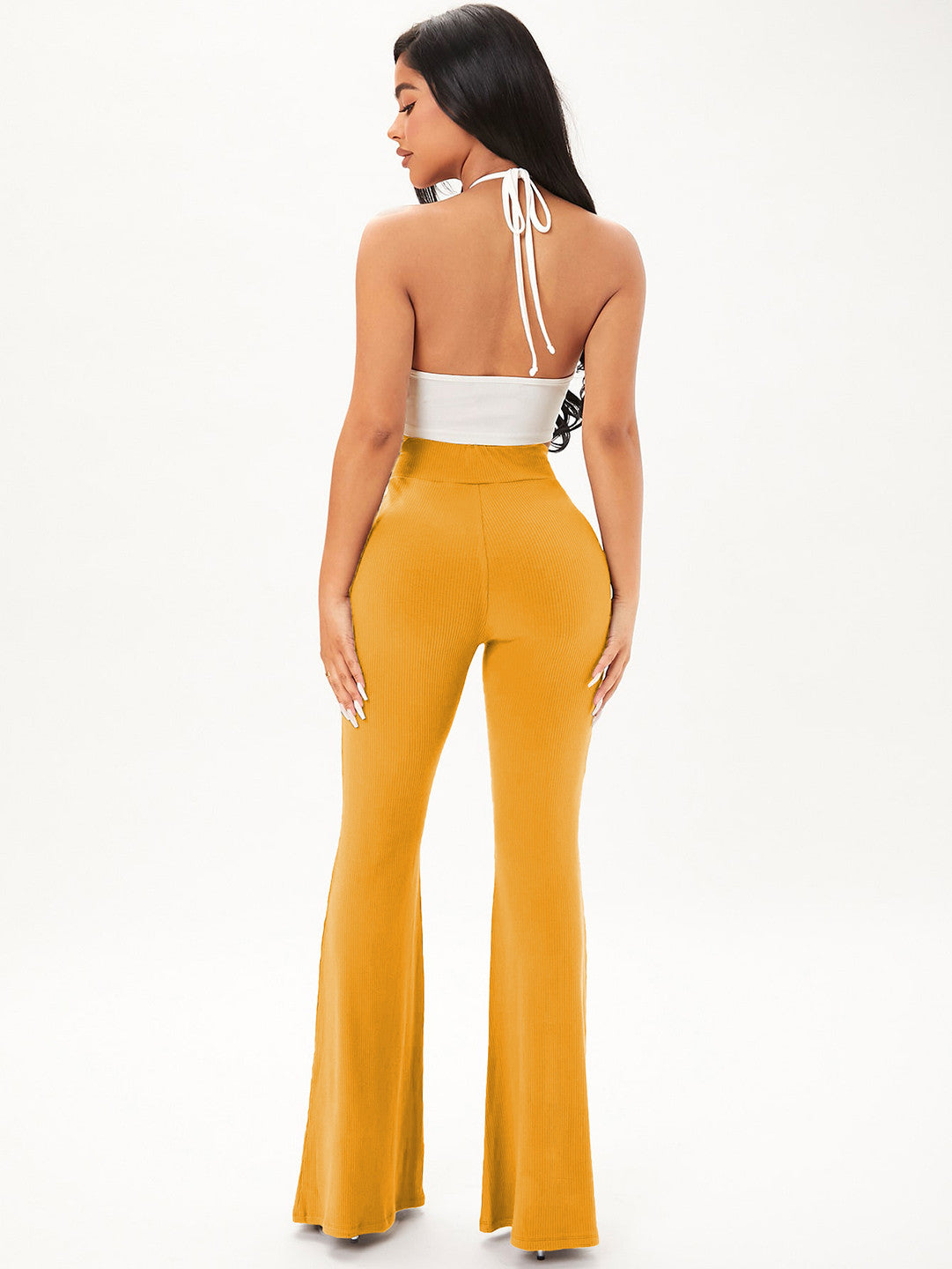 KOTTY Regular Fit Women Yellow Trousers 