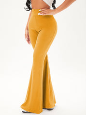 KOTTY Regular Fit Women Yellow Trousers 