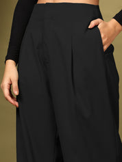 KOTTY Womens Solid Attractive High Rise Pant