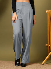 KOTTY Regular Fit Women Grey Trousers 