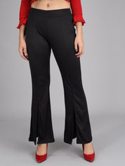 KOTTY Womens Solid Attractive High Rise Pant