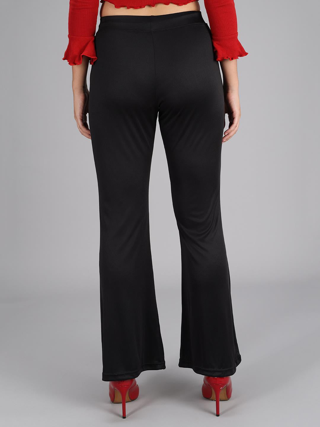 KOTTY Womens Solid Attractive High Rise Pant