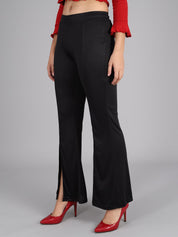 KOTTY Womens Solid Attractive High Rise Pant
