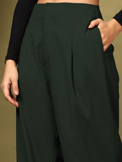 KOTTY Womens Solid Attractive High Rise Pant