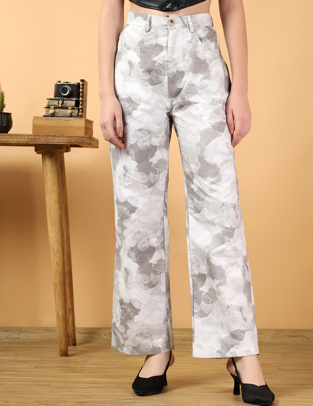 KOTTY Straight Fit Women Multicolor Trousers 