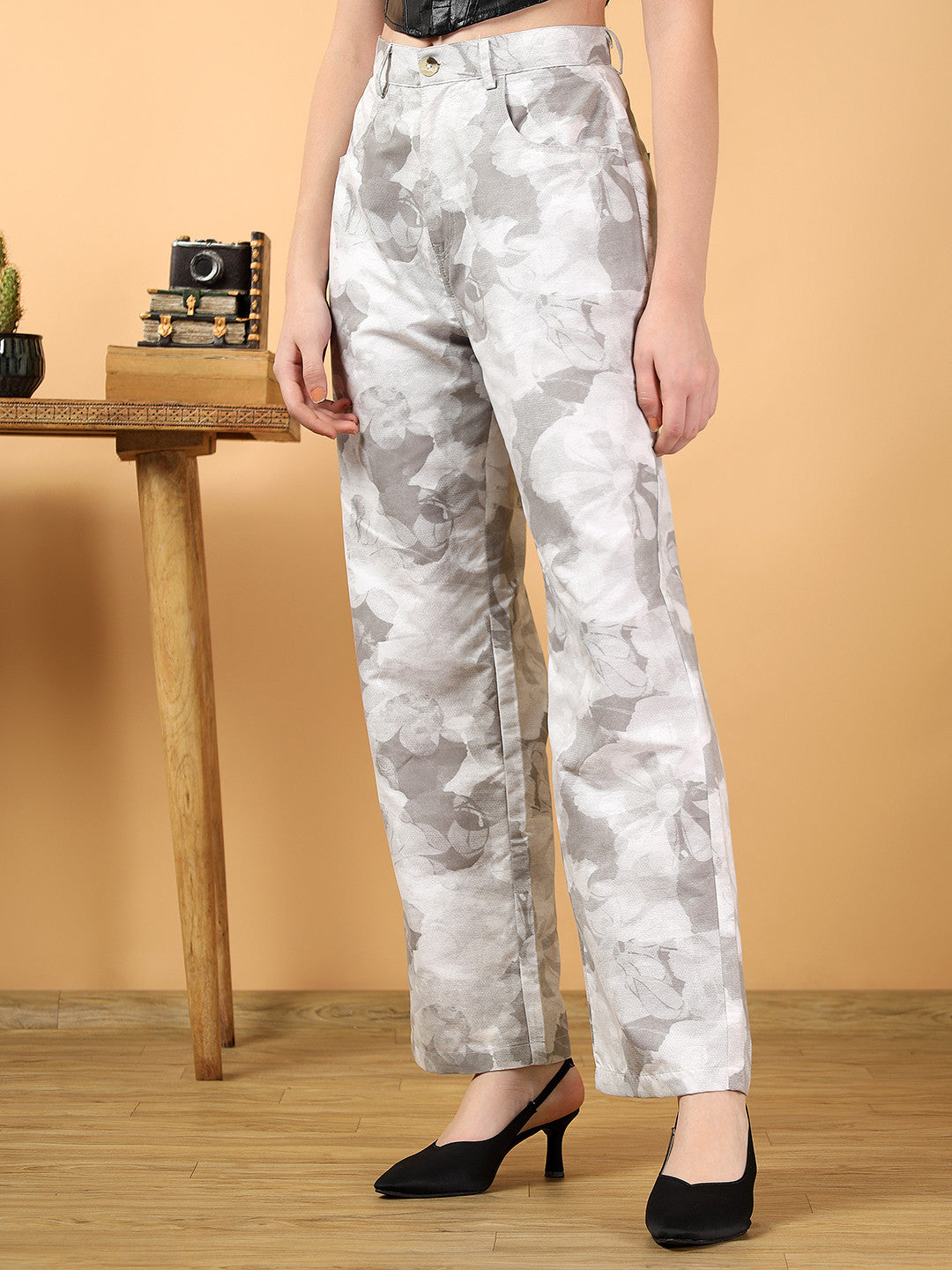 KOTTY Straight Fit Women Multicolor Trousers 