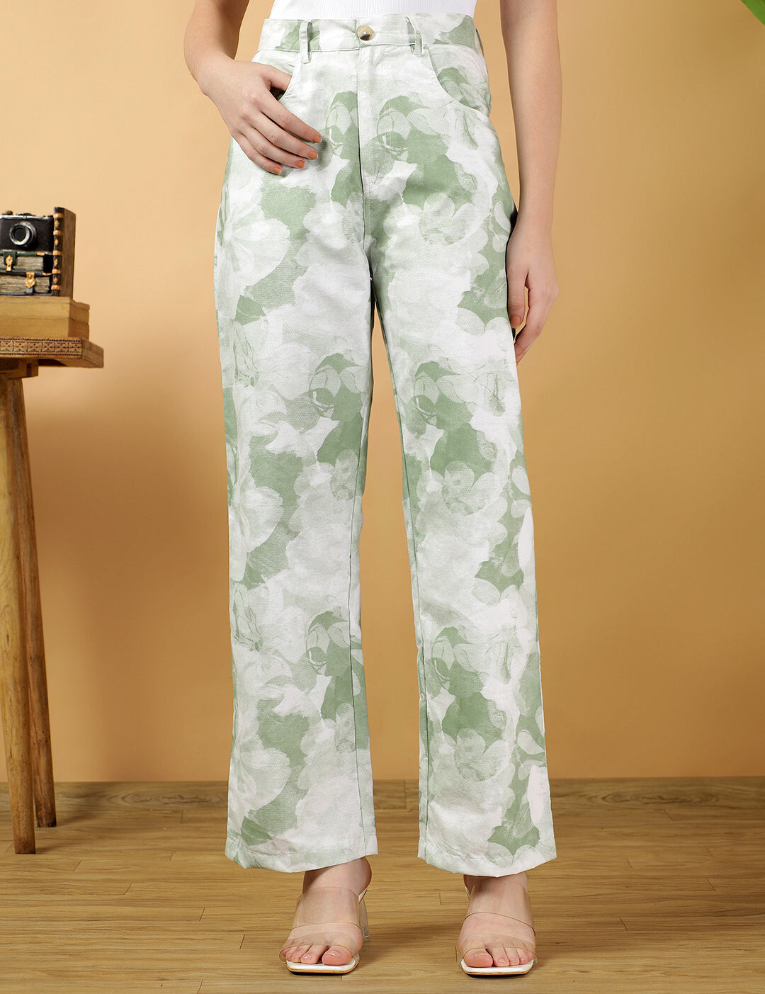 KOTTY Straight Fit Women Multicolor Trousers 