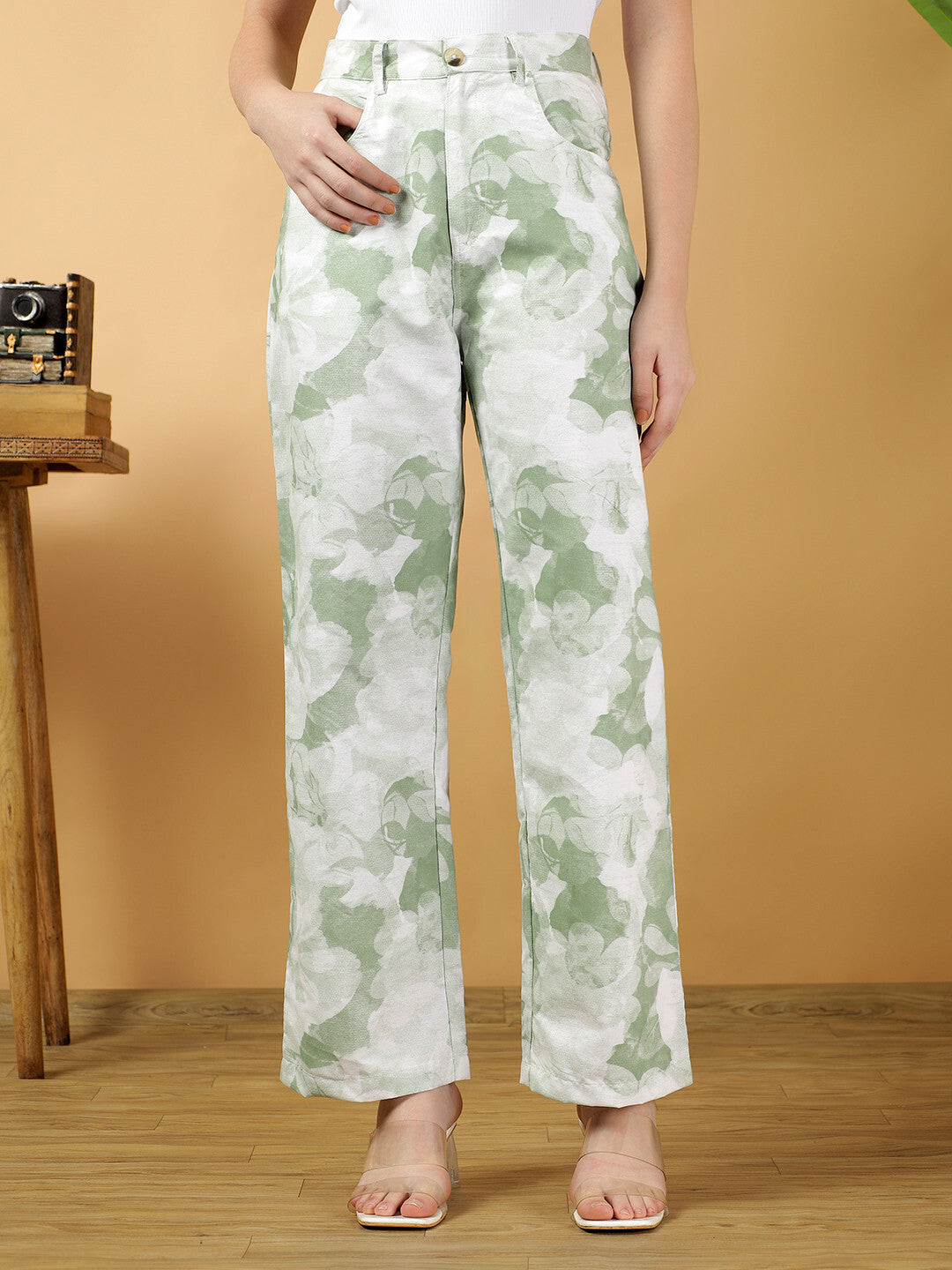 KOTTY Straight Fit Women Multicolor Trousers 