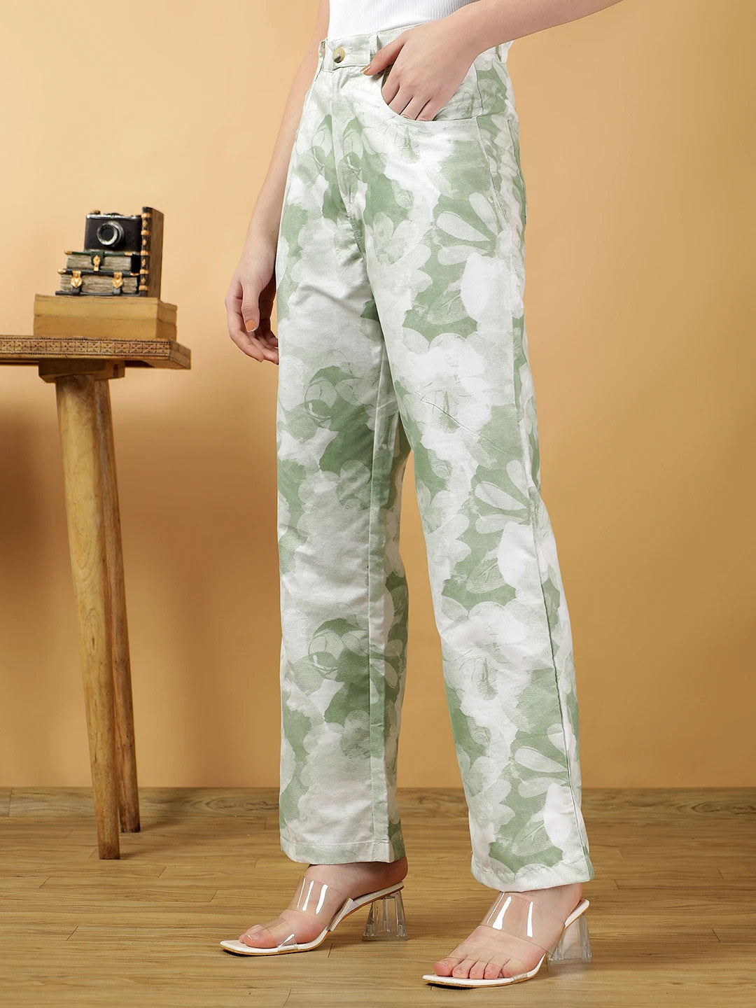 KOTTY Straight Fit Women Multicolor Trousers 