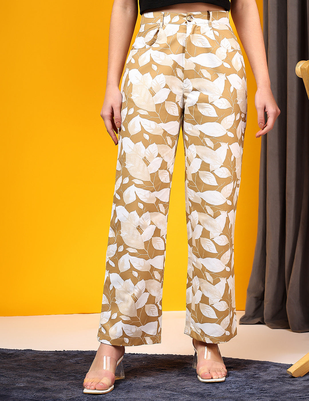 KOTTY Regular Fit Women Multicolor Trousers 