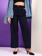 KOTTY Womens Solid Attractive High Rise Pant