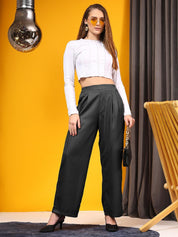 KOTTY Regular Fit Women Black Trousers 