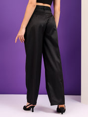 KOTTY Regular Fit Women Black Trousers 