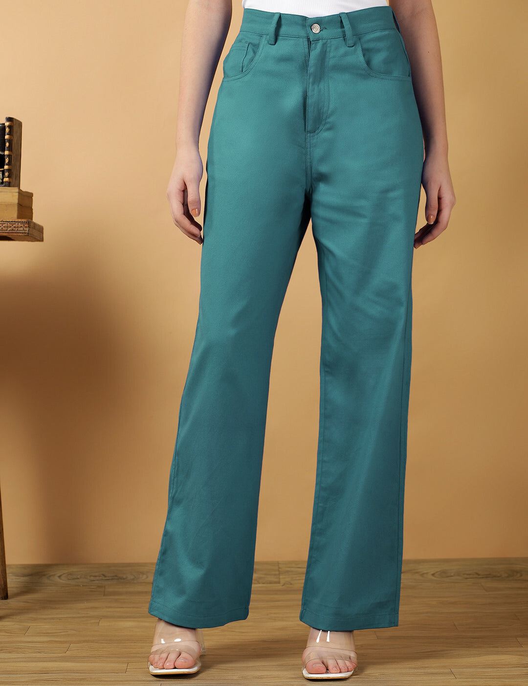 KOTTY Regular Fit Women Green Trousers 