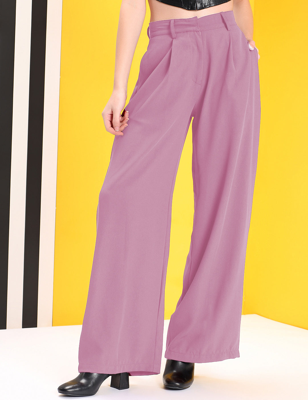 KOTTY Regular Fit Women Pink Trousers 