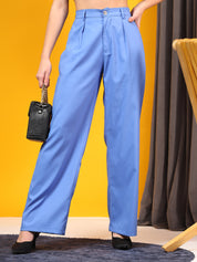 KOTTY Womens Solid Attractive High Rise Pant
