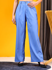 KOTTY Womens Solid Attractive High Rise Pant