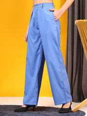 KOTTY Womens Solid Attractive High Rise Pant