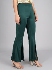 KOTTY Womens Solid Attractive High Rise Pant