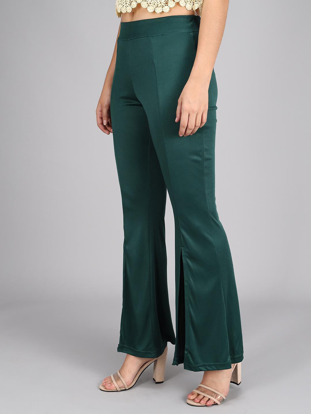 KOTTY Womens Solid Attractive High Rise Pant