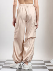 KOTTY Relaxed Women Beige Trousers 