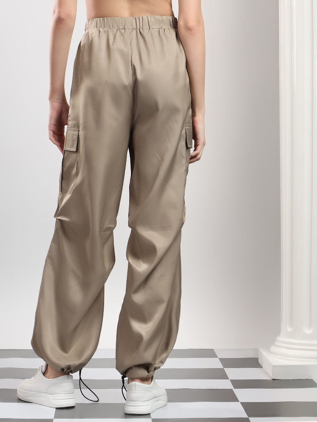 KOTTY Relaxed Women Brown Trousers 