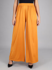 KOTTY Flared Women Yellow Trousers 