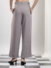 KOTTY Relaxed Women Grey Trousers 