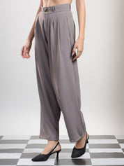 KOTTY Relaxed Women Grey Trousers 