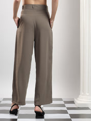 KOTTY Relaxed Women Brown Trousers 