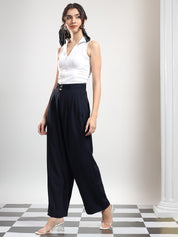 KOTTY Relaxed Women Black Trousers 