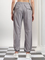 KOTTY Relaxed Women Grey Trousers 