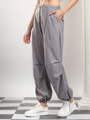 KOTTY Relaxed Women Grey Trousers 