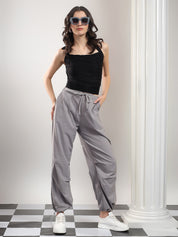 KOTTY Relaxed Women Grey Trousers 