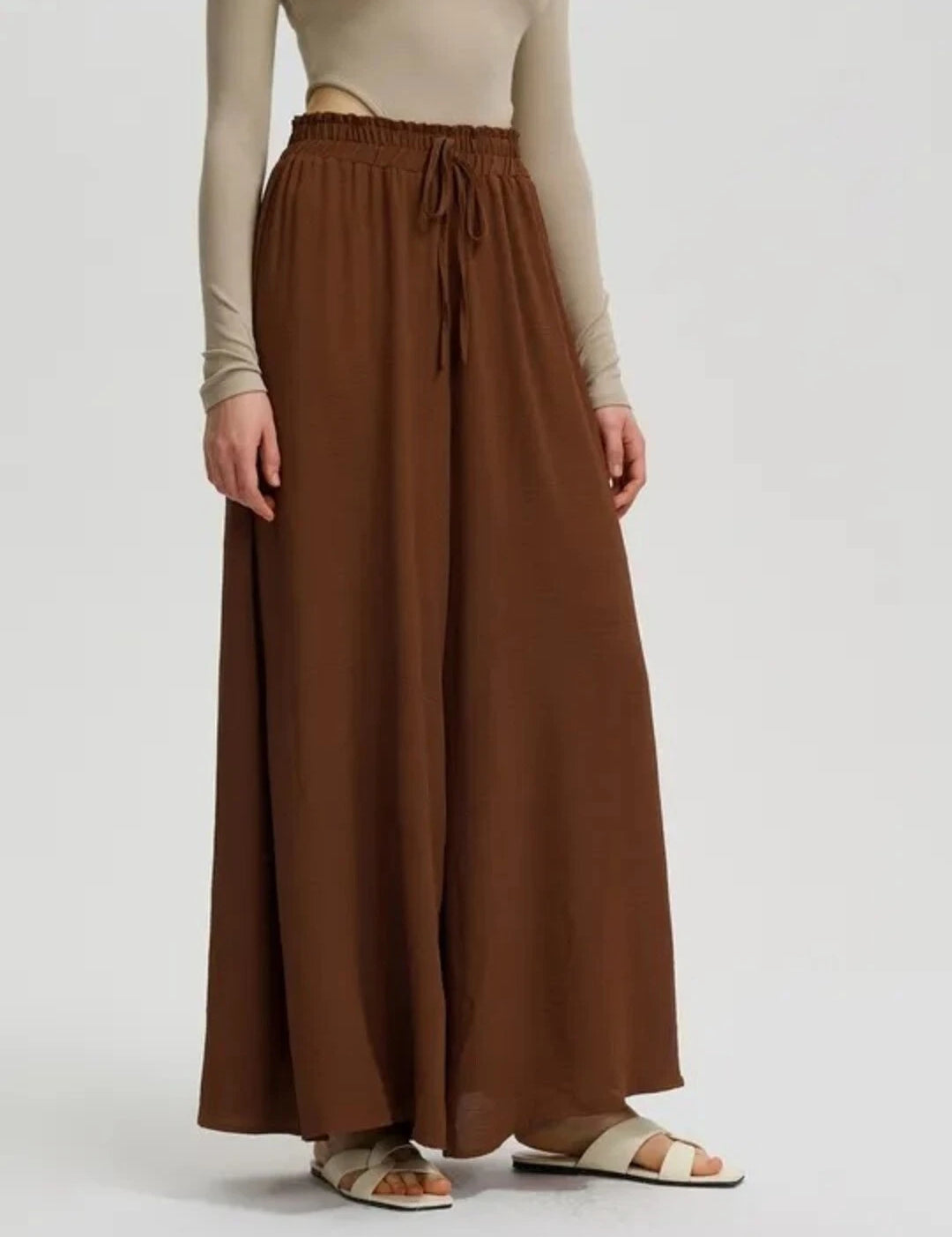 KOTTY Loose Fit Women Brown Trousers 