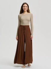 KOTTY Loose Fit Women Brown Trousers 