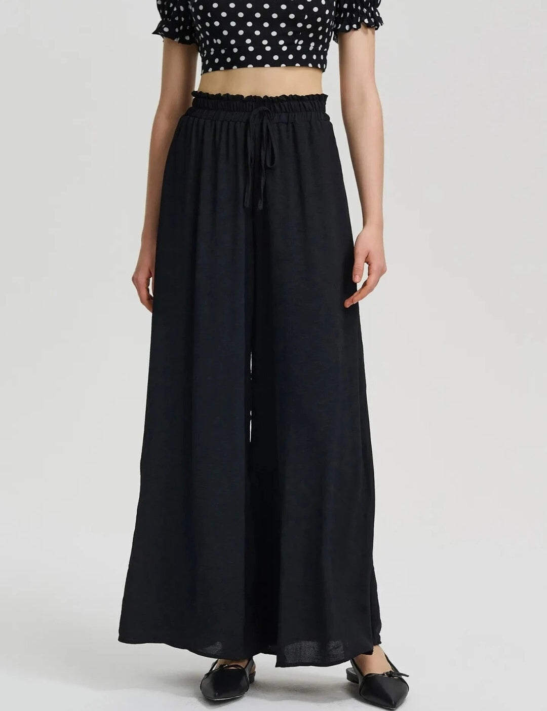 KOTTY Loose Fit Women Black Trousers 