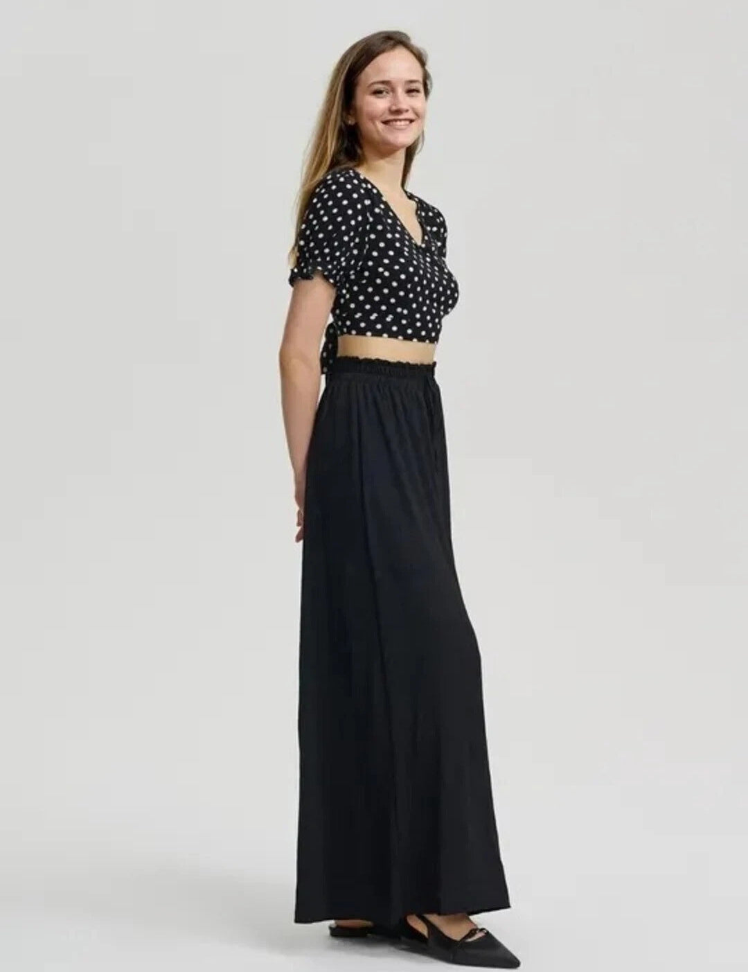 KOTTY Loose Fit Women Black Trousers 