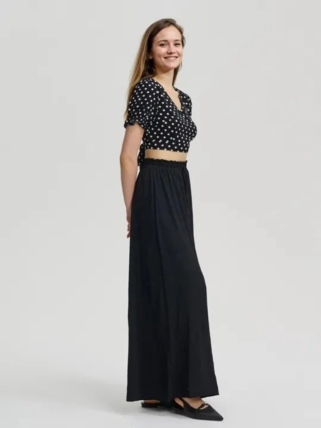 KOTTY Loose Fit Women Black Trousers 