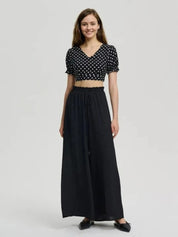 KOTTY Loose Fit Women Black Trousers 