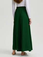 KOTTY Loose Fit Women Dark Green Trousers 
