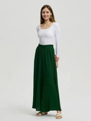 KOTTY Loose Fit Women Dark Green Trousers 