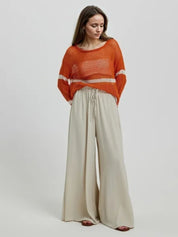 KOTTY Loose Fit Women Beige Trousers 