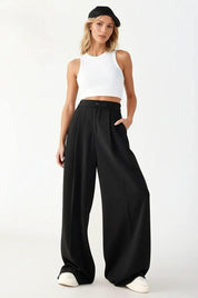 KOTTY Loose Fit Women Black Trousers 