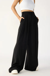 KOTTY Loose Fit Women Black Trousers 